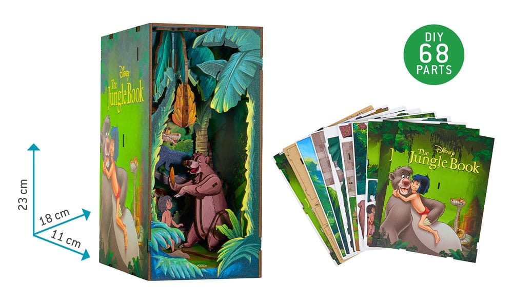 Disney Tiny Adventures Book Nook Mini-Diorama Das Dschungelbuch 23 cm - Smalltinytoystore