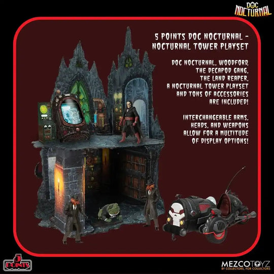 Doc Nocturnal 5 Points Actionfiguren Nocturnal Tower Playset 9 cm - Smalltinytoystore