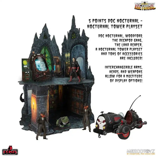Doc Nocturnal 5 Points Actionfiguren Nocturnal Tower Playset 9 cm - Smalltinytoystore