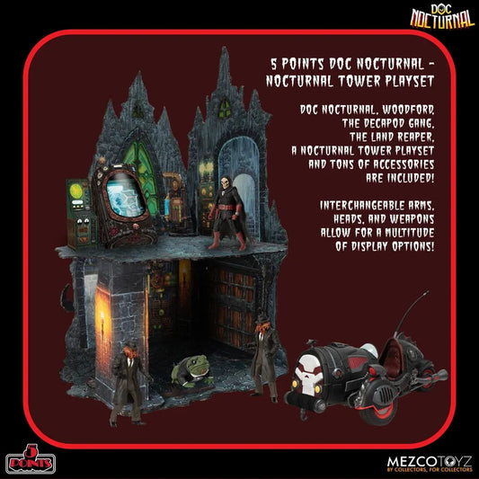 Doc Nocturnal 5 Points Actionfiguren Nocturnal Tower Playset 9 cm - Smalltinytoystore