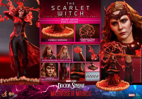 Doctor Strange in the Multiverse of Madness Movie Masterpiece 1/6 The Scarlet Witch (Deluxe Version) 28 cm - Smalltinytoystore