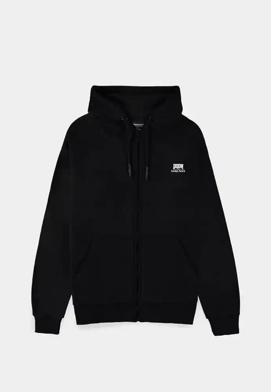 Doom Hoodie Doom Zipper Symbol - Smalltinytoystore