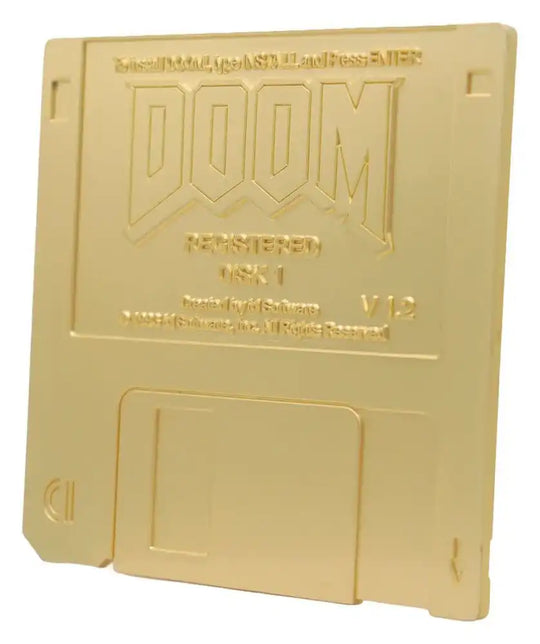 Doom Replik Floppy Disk Gold Plated Limited Edition