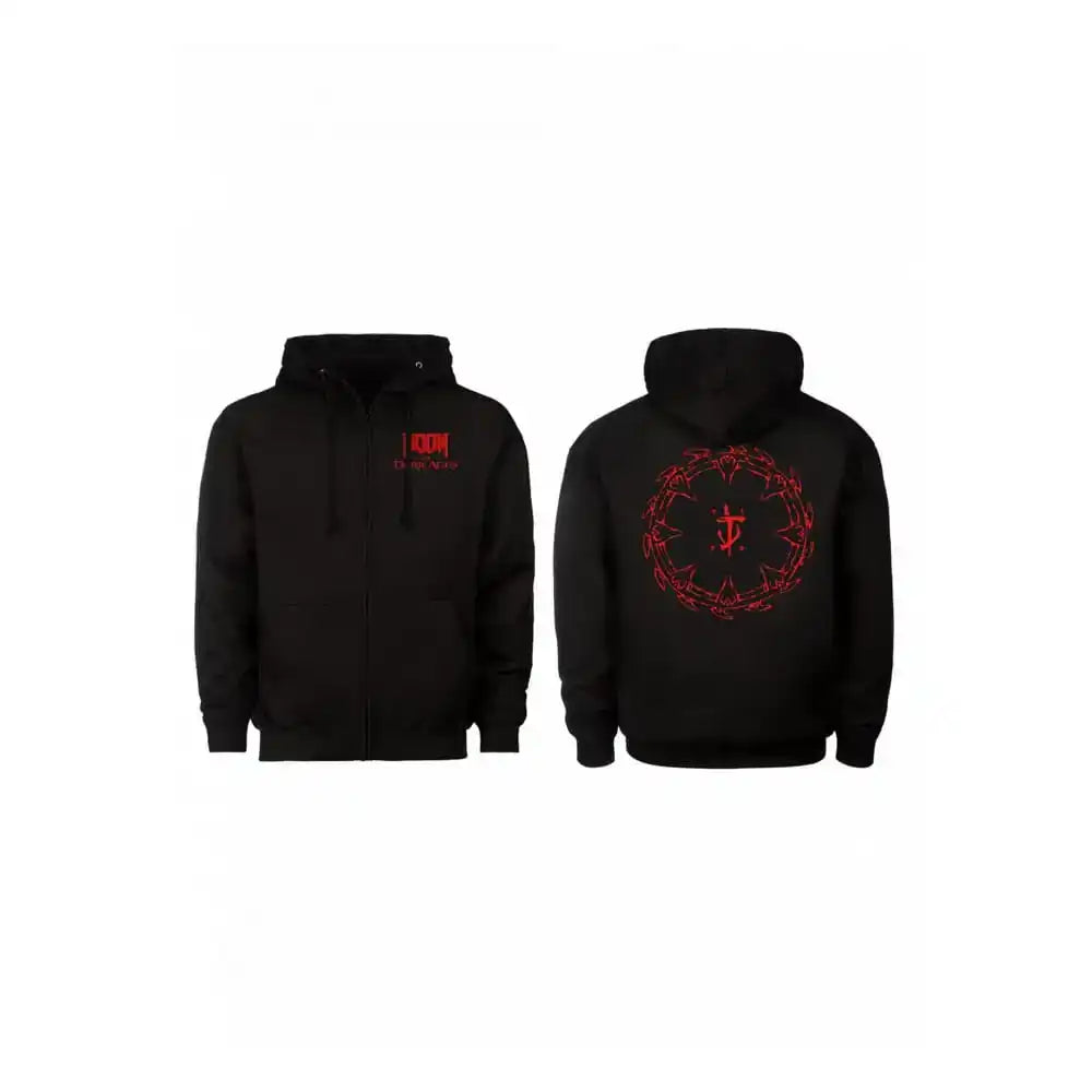 Doom The Dark Ages Kapuzenpullover mit Reißverschluß Shield Größe L - Smalltinytoystore