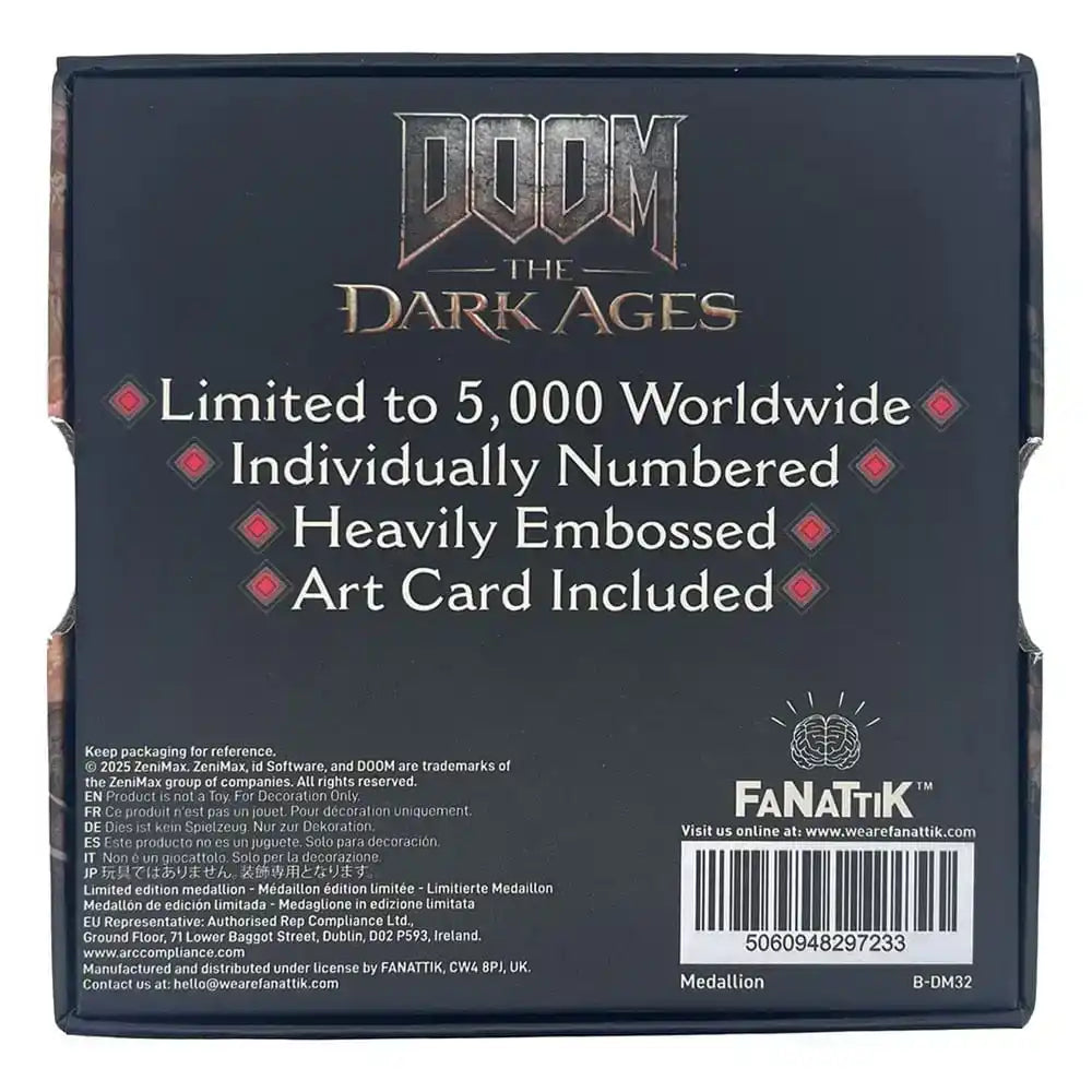 Doom: The Dark Ages Medaille Saw Shield - Smalltinytoystore