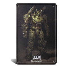 Doom The Dark Ages Me­tall­schild Atlan 20 x 30 cm - Smalltinytoystore