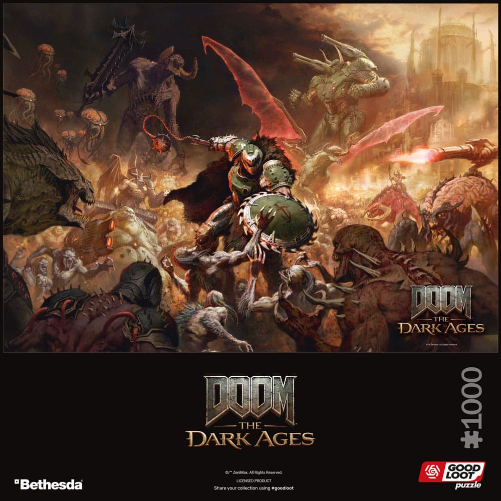 Doom The Dark Ages Puzzle Slayer's Rag (1000 Teile) - Smalltinytoystore
