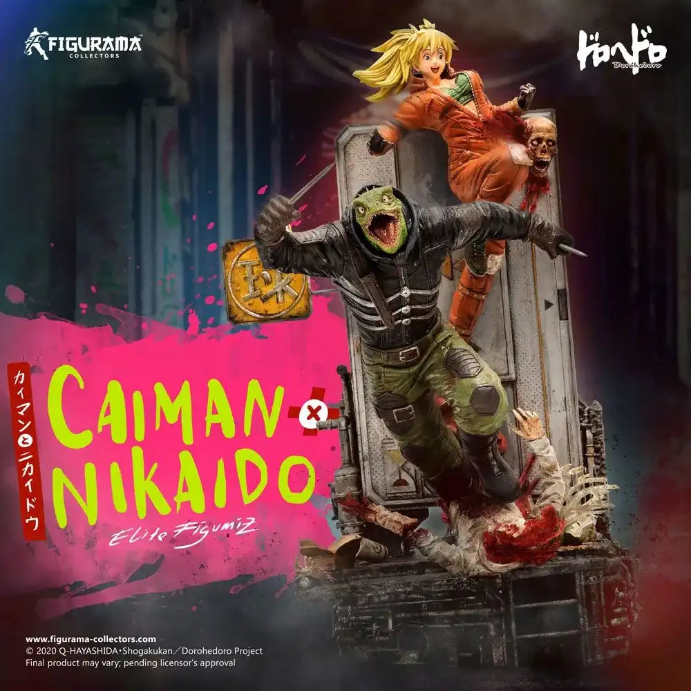 Dorohedoro Elite FigumiZ Diorama 1/8 Caiman & Nikaido 37 cm - Smalltinytoystore