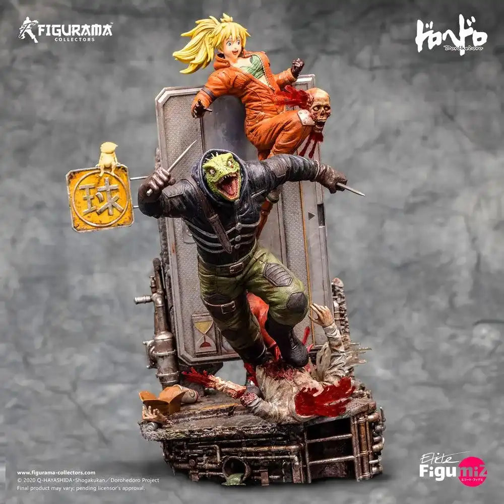 Dorohedoro Elite FigumiZ Diorama 1/8 Caiman & Nikaido 37 cm - Smalltinytoystore