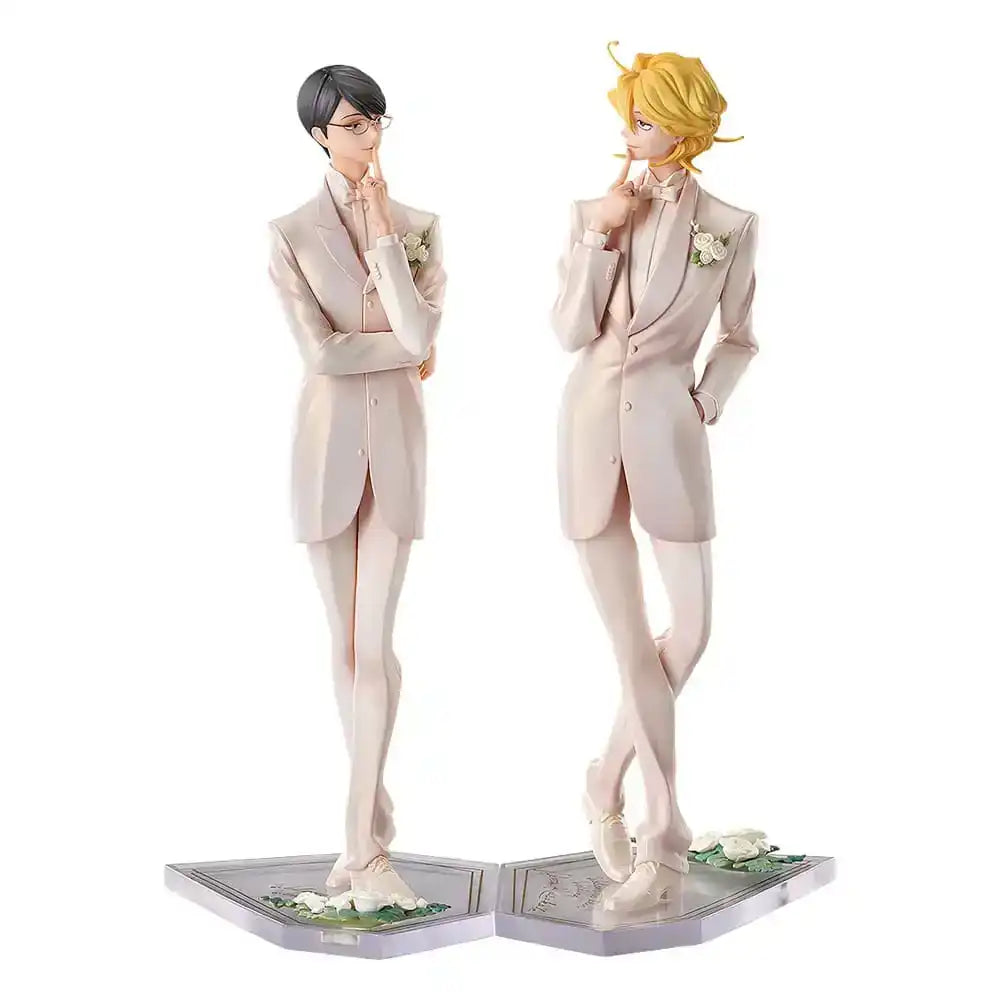 Doukyusei PVC Statuen 2er-Set 1/7 Hikaru Kusakabe & Licht Sajo: Wedding Ver. 24 cm - Smalltinytoystore