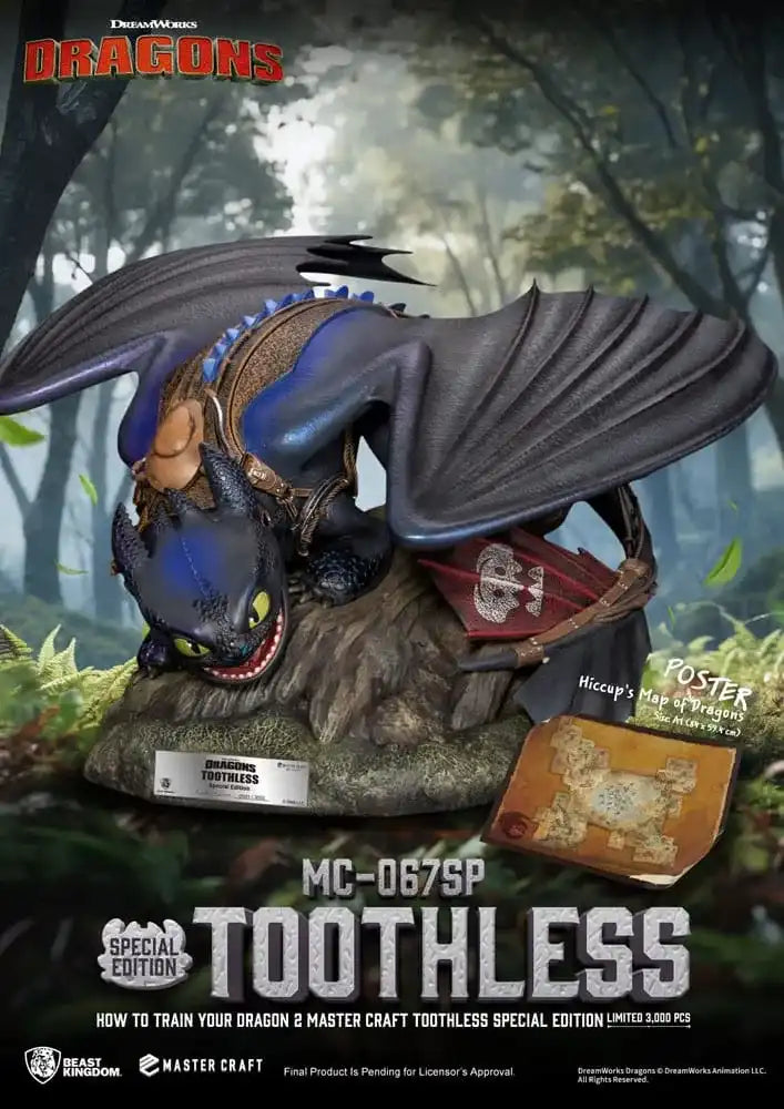 Drachenzähmen leicht gemacht 2 Master Craft Statue Toothless 38 cm