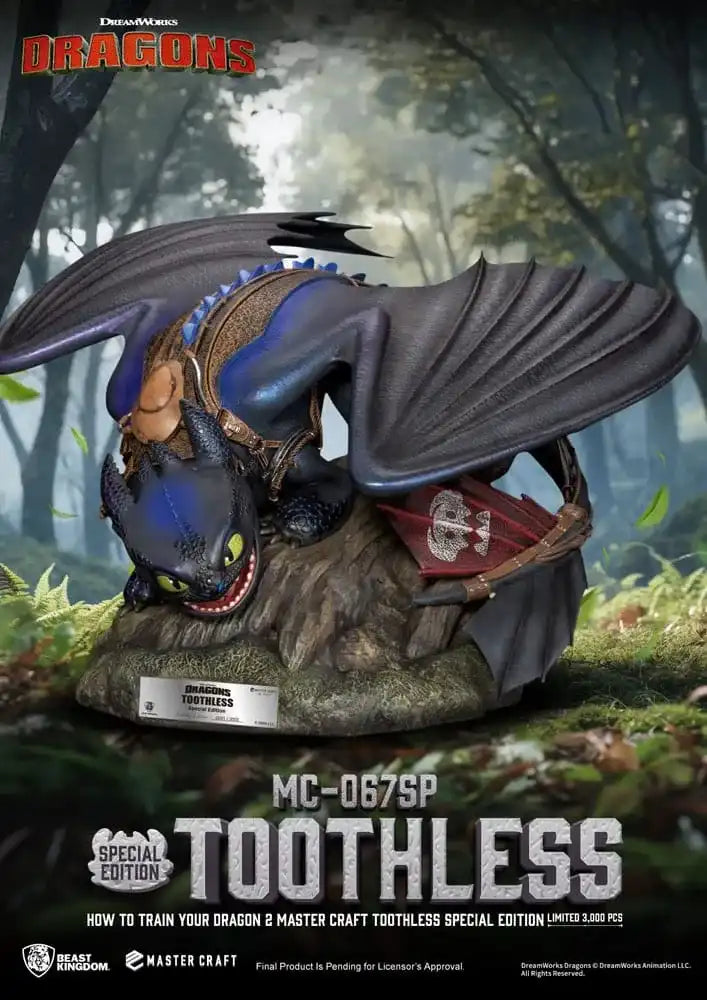 Drachenzähmen leicht gemacht 2 Master Craft Statue Toothless 38 cm