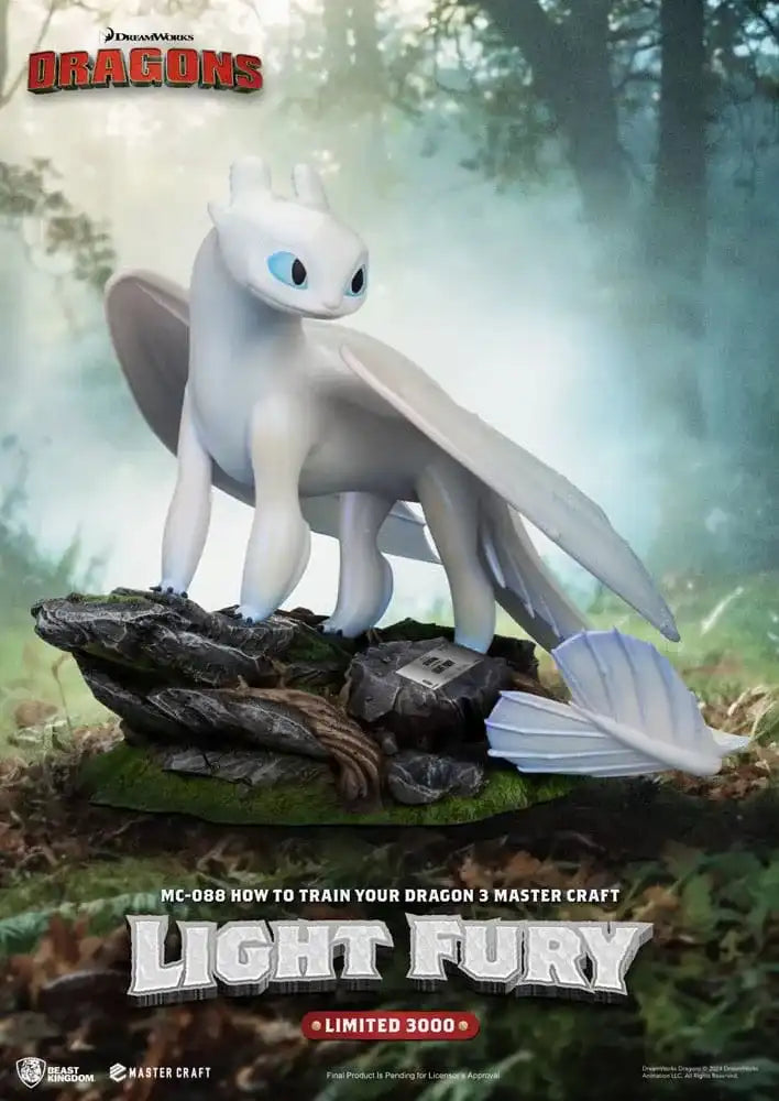 Drachenzähmen leicht gemacht 3 Master Craft Statue Light Fury 29 cm - Smalltinytoystore