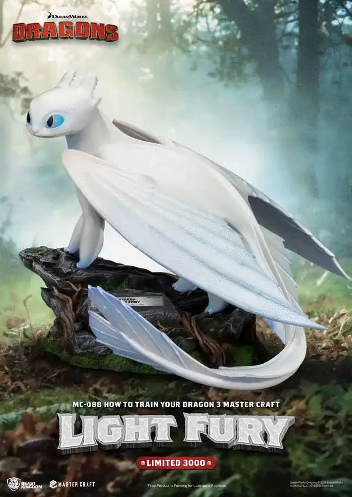 Drachenzähmen leicht gemacht 3 Master Craft Statue Light Fury 29 cm - Smalltinytoystore