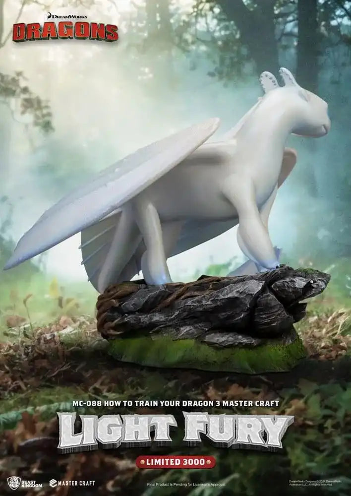Drachenzähmen leicht gemacht 3 Master Craft Statue Light Fury 29 cm - Smalltinytoystore