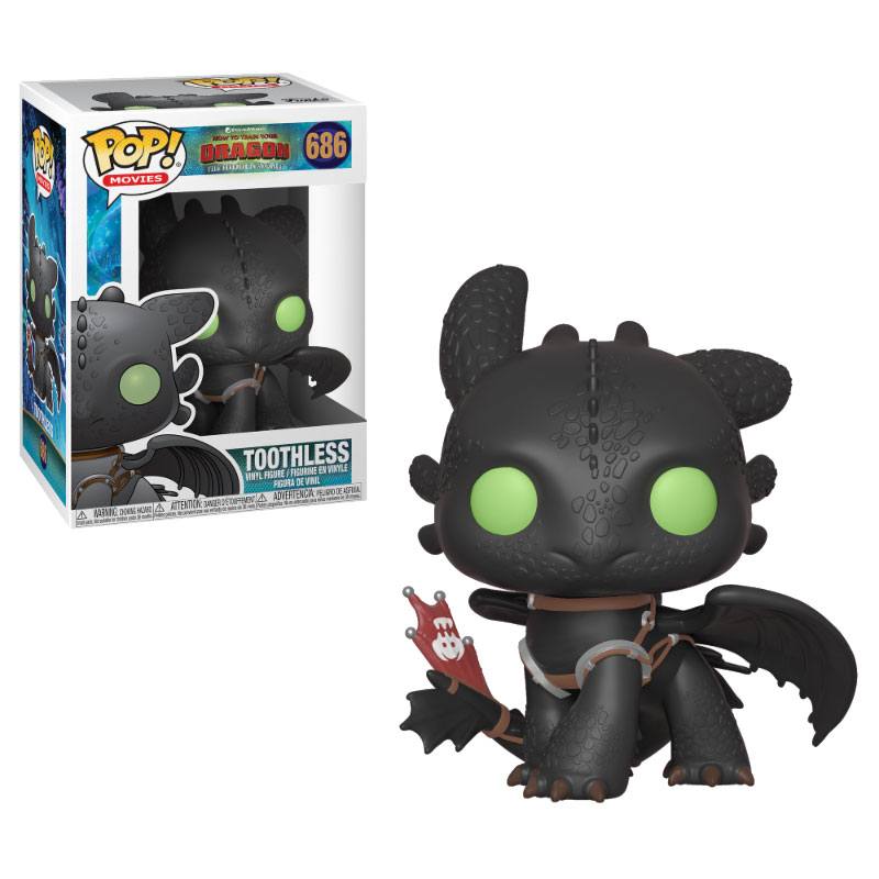 Drachenzähmen leicht gemacht 3 POP! Vinyl Figur Toothless 9 cm - Smalltinytoystore