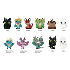 Drachenzähmen leicht gemacht 3D PVC-Taschenanhänger Series 1 Display (24) - Smalltinytoystore