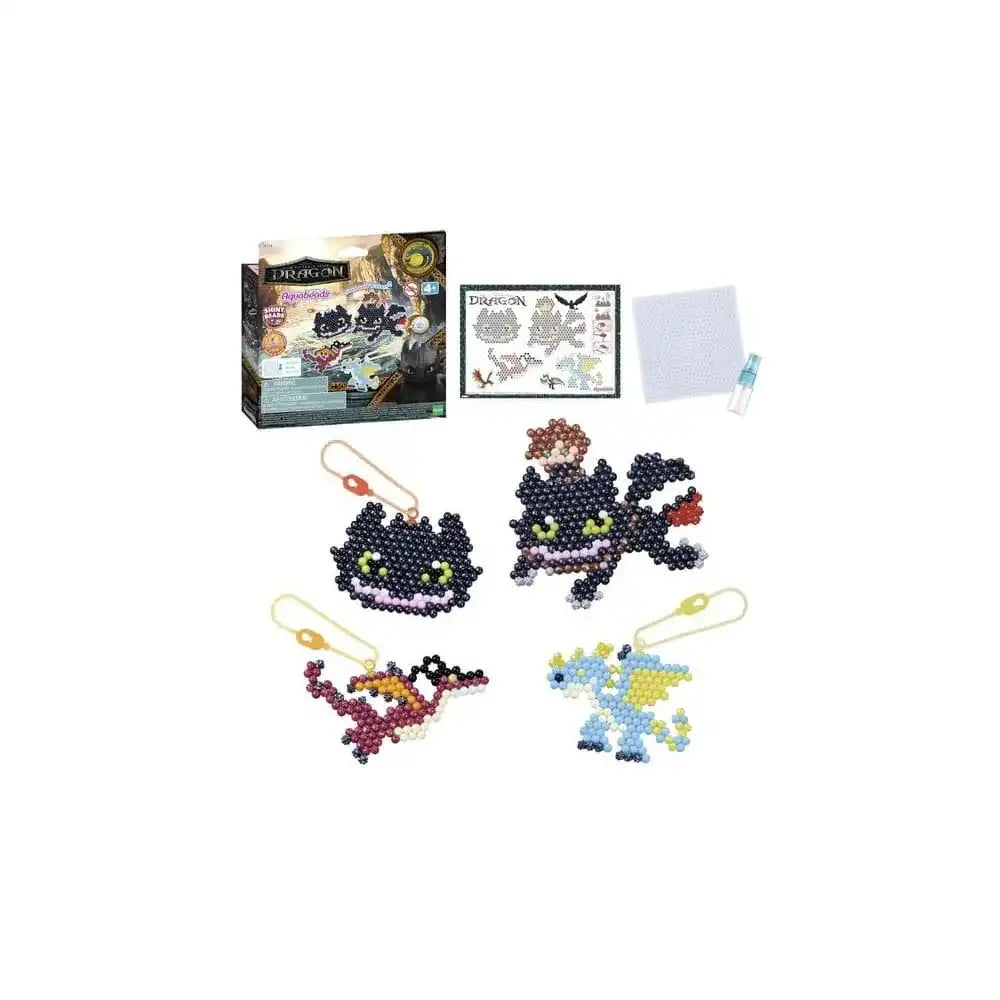 Drachenzähmen leicht gemacht Aquabeads Bastelset Schlüsselanhänger - Smalltinytoystore