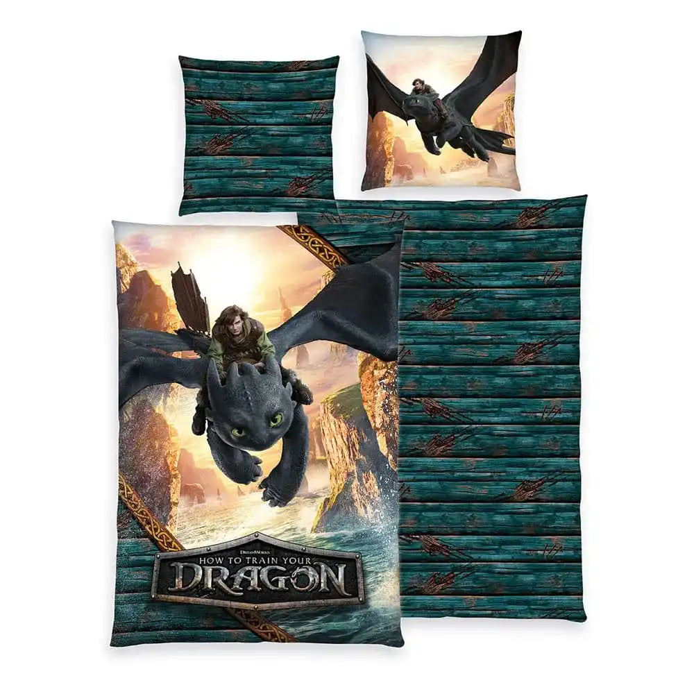 Drachenzähmen leicht gemacht Bettwäsche Ver. 2 135 x 200 cm - Smalltinytoystore