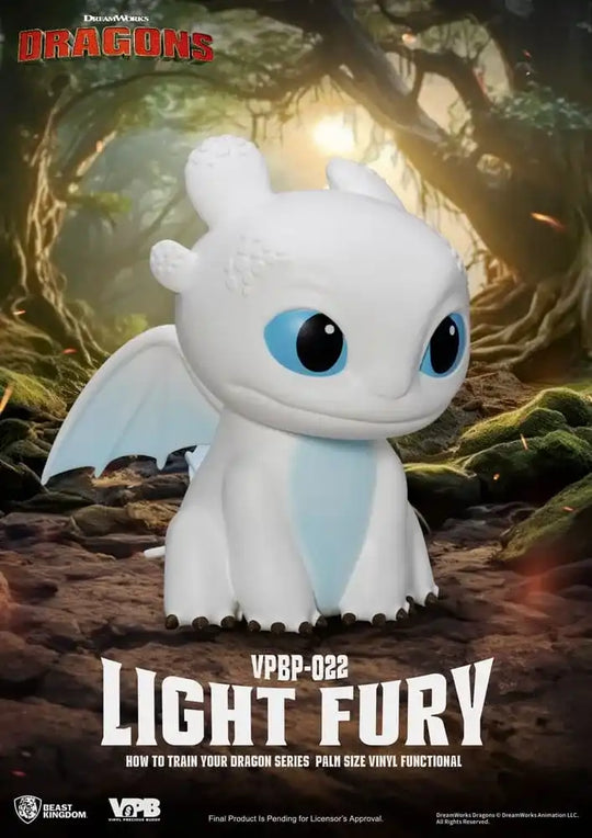 Drachenzähmen leicht gemacht Piggy Vinyl Spardose Light Fury 12 cm - Smalltinytoystore