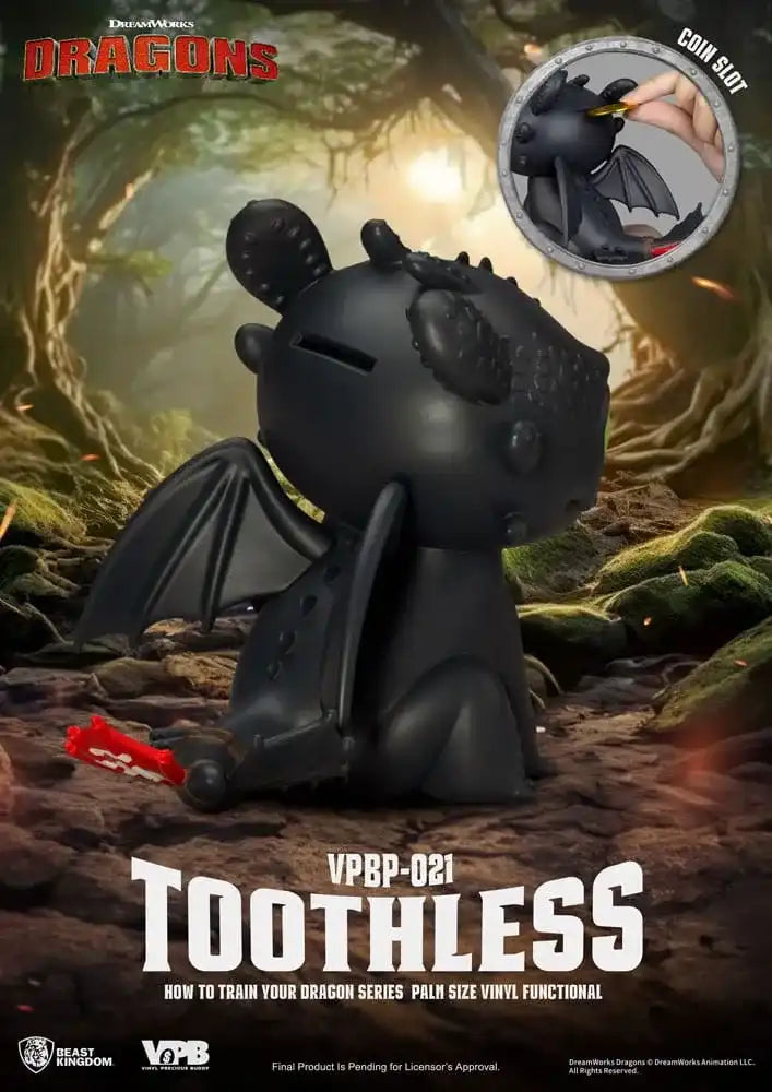 Drachenzähmen leicht gemacht Piggy Vinyl Spardose Ohnezahn 12 cm - Smalltinytoystore