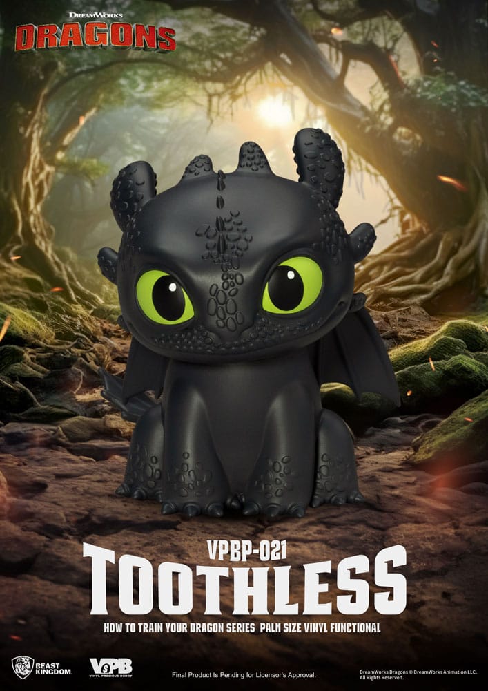 Drachenzähmen leicht gemacht Piggy Vinyl Spardose Ohnezahn 12 cm - Smalltinytoystore