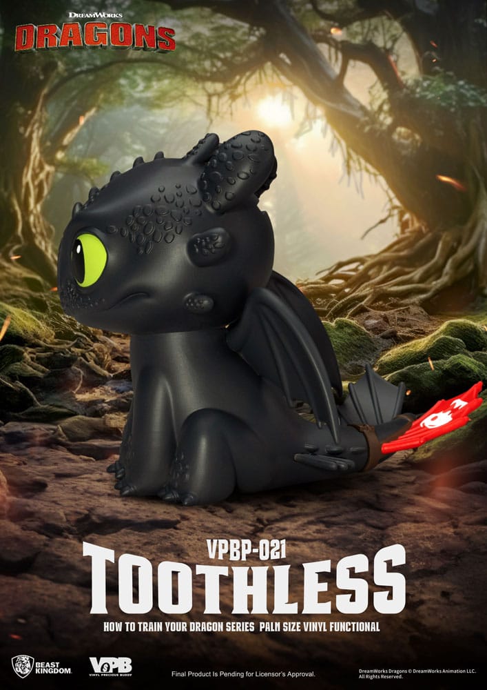 Drachenzähmen leicht gemacht Piggy Vinyl Spardose Ohnezahn 12 cm - Smalltinytoystore