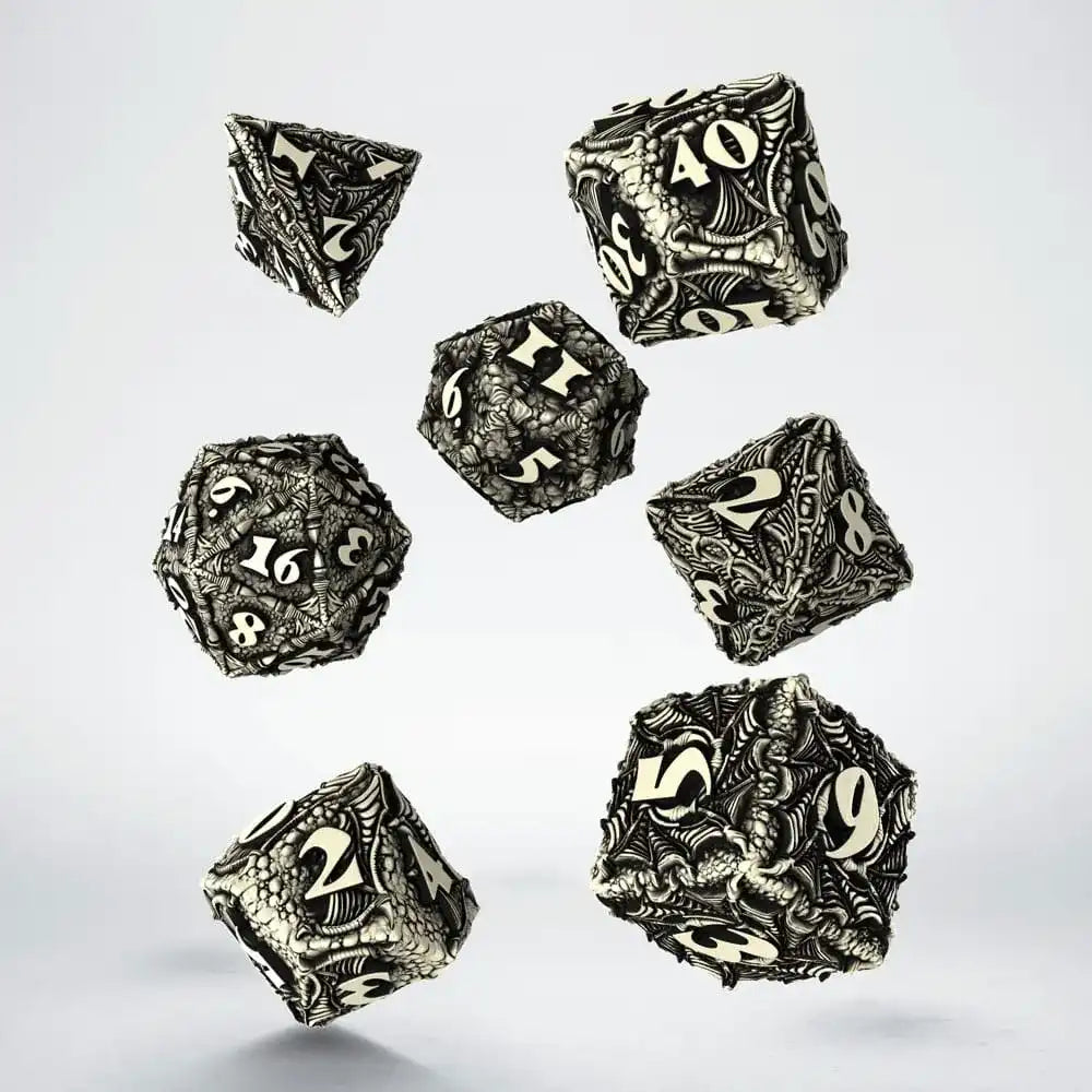 Dracopolis Würfel Set The Scandinavian Blackfang (7) - Smalltinytoystore