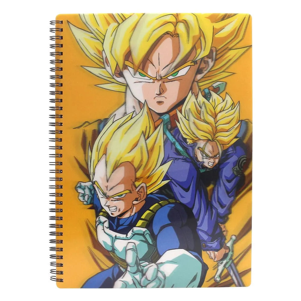 Dragon Ball Notizbuch mit 3D-Effekt Saiyans - Smalltinytoystore
