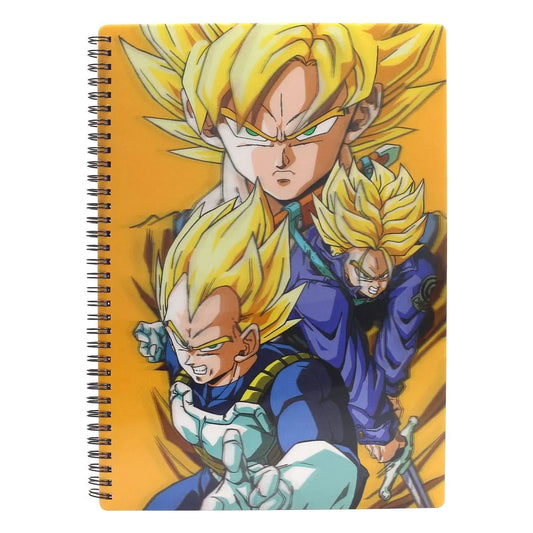 Dragon Ball Notizbuch mit 3D-Effekt Saiyans - Smalltinytoystore