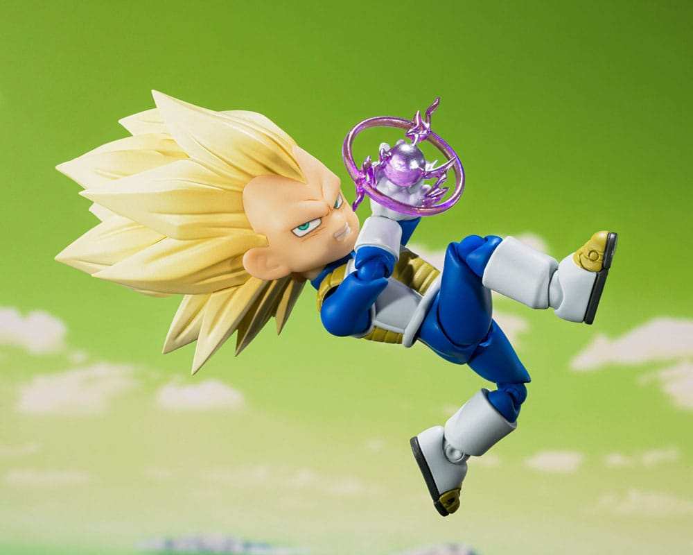 Dragon Ball S.H.Figuarts Actionfigur Super Saiyan Level 3 Vegeta (mini) Daima 8 cm - Smalltinytoystore
