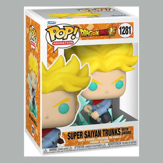 Dragon Ball Super POP! Animation Vinyl Figur SS Trunks w/ Sword 9 cm - Smalltinytoystore