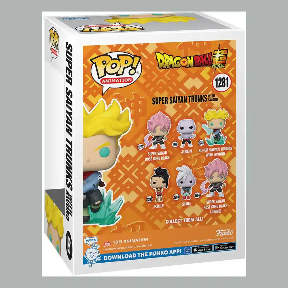Dragon Ball Super POP! Animation Vinyl Figur SS Trunks w/ Sword 9 cm - Smalltinytoystore