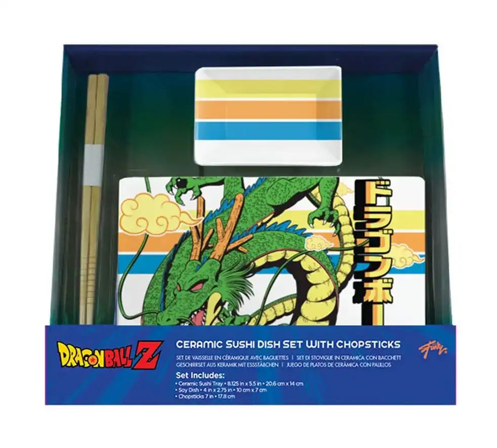 Dragon Ball Z Keramik Sushi Set mit Essstäbchen Shenron - Smalltinytoystore