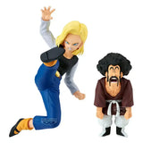 Dragon Ball Z Match Makers PVC Statue Android 18 11 cm Vs. Mr. Satan 8 cm - Smalltinytoystore