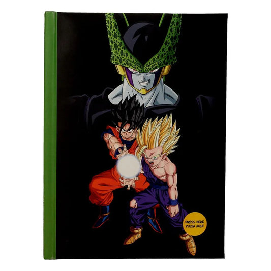 Dragon Ball Z Notizbuch mit Leuchtfunktion Cell Final Battle - Smalltinytoystore