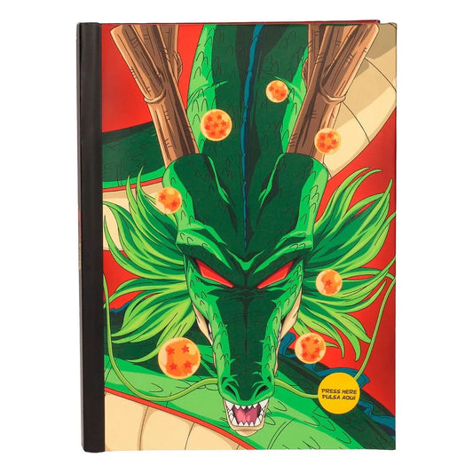 Dragon Ball Z Notizbuch mit Leuchtfunktion Shenron Dragon - Smalltinytoystore