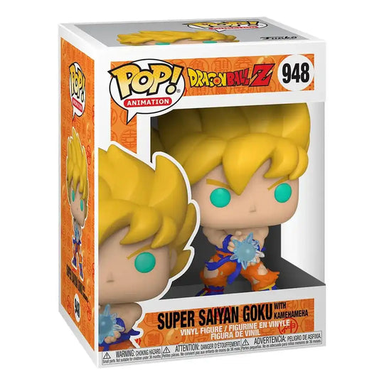 Dragon Ball Z POP! Animation Vinyl Figur SS Goku w/ Kamehameha Wave 9 cm - Smalltinytoystore