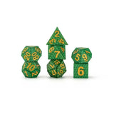 Dragon Storm Sharp Edge Silicone Würfel Set Green Dragon Scales (7) - Smalltinytoystore