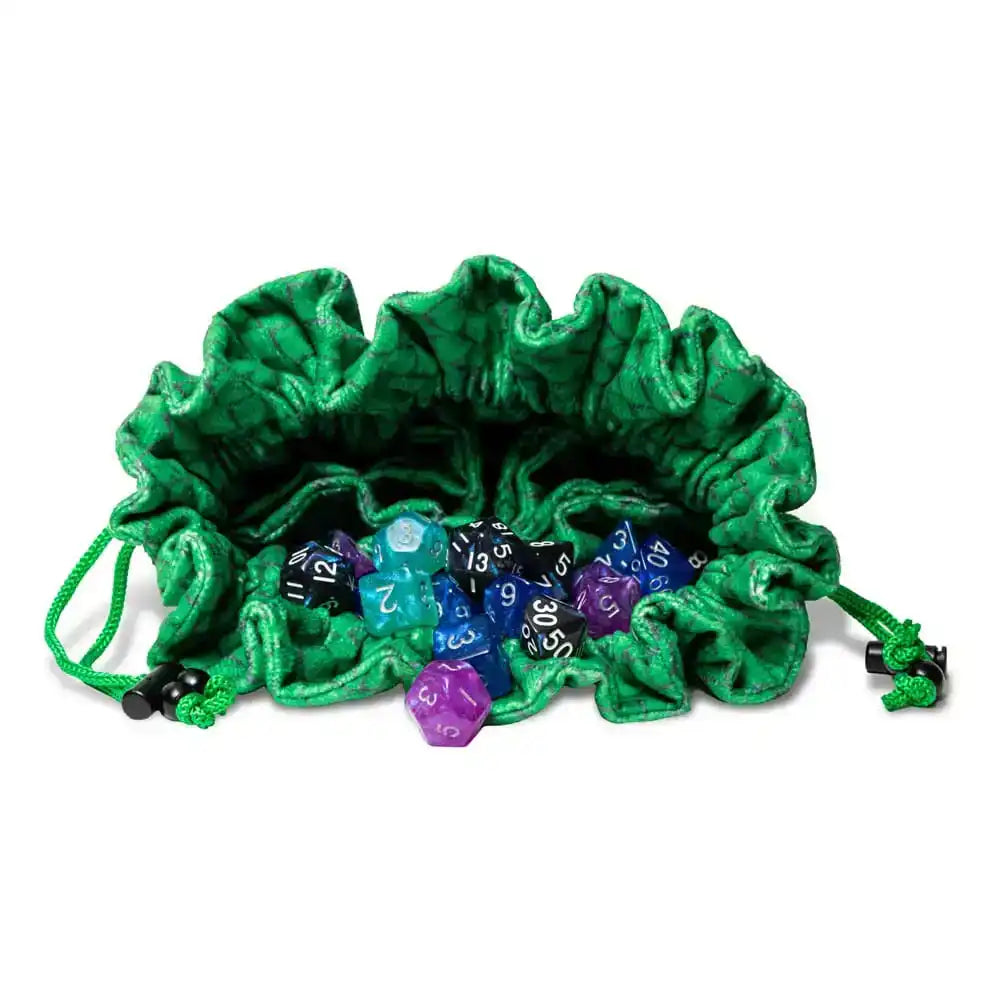 Dragon Storm Würfelbeutel mit Fächern Green Dragon Scales - Smalltinytoystore