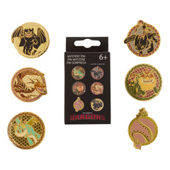 Dreamworks by Loungefly Ansteck-Pins Blind Box How to Train your Dragon Sortiment (12) - Smalltinytoystore