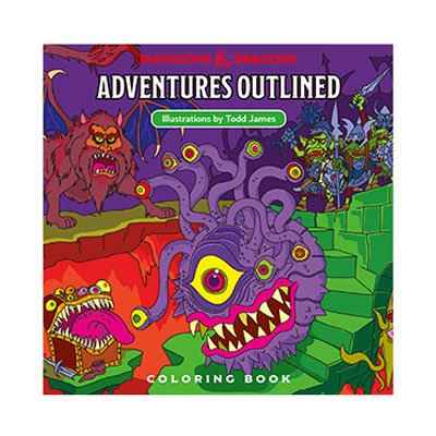 Dungeons & Dragons Adventures Outlined Malbuch - Smalltinytoystore