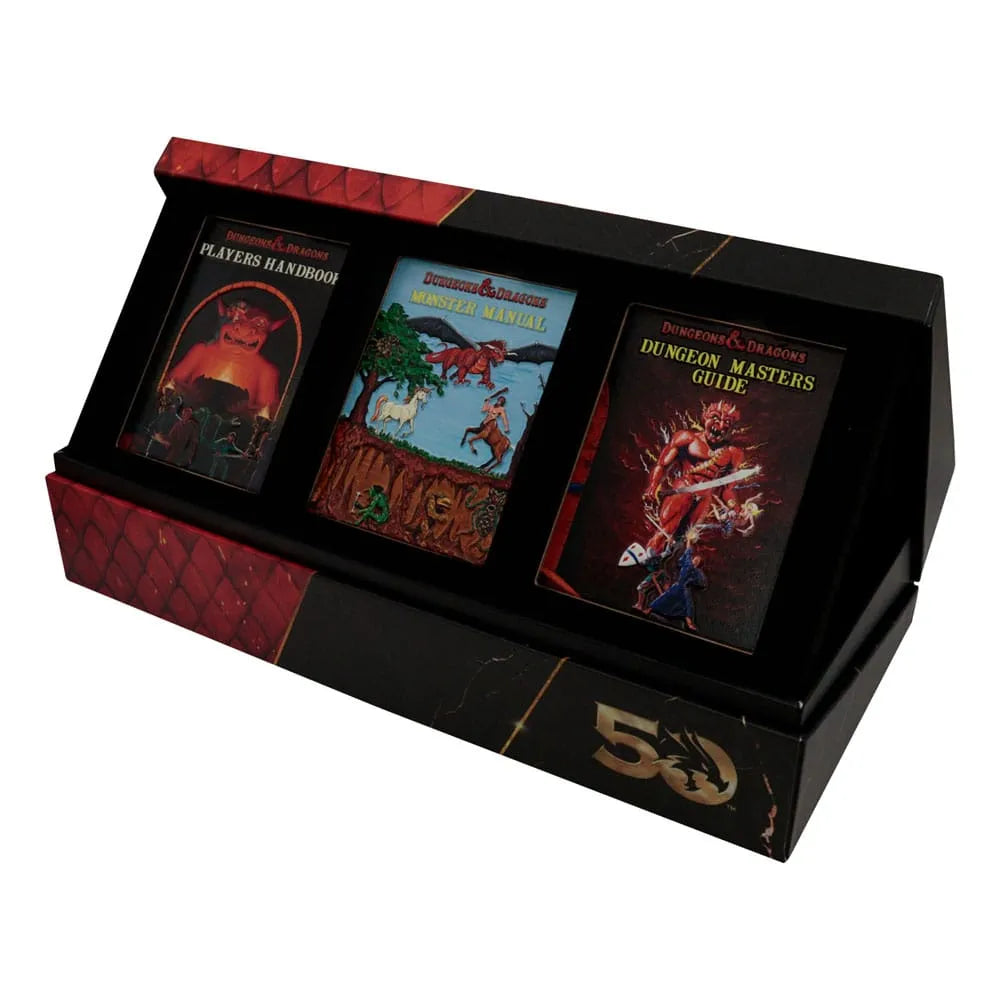 Dungeons & Dragons Metallbarren 3er-Set 50th Anniversary 1st Edition Book Cover - Smalltinytoystore