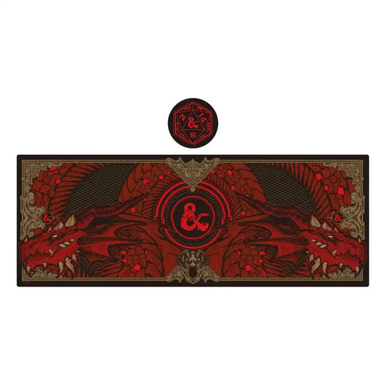 Dungeons & Dragons Schreibtischunterlage & Untersetzer Set Graphic - Smalltinytoystore