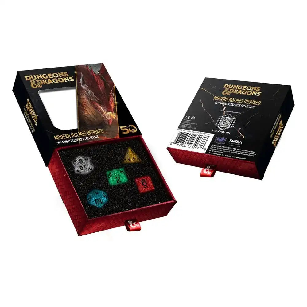 Dungeons & Dragons Würfel Set 50th Anniversary: Modern Holmes Inspired - Smalltinytoystore
