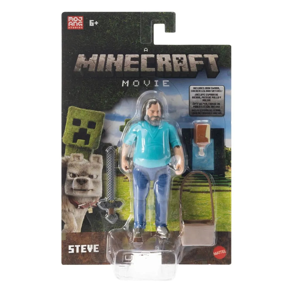 Ein Minecraft Film Actionfigur Steve 10 cm - Smalltinytoystore