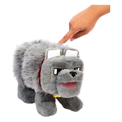 Ein Minecraft Film Plüschfigur mit Sound Dennis der Wolf 20 cm - Smalltinytoystore