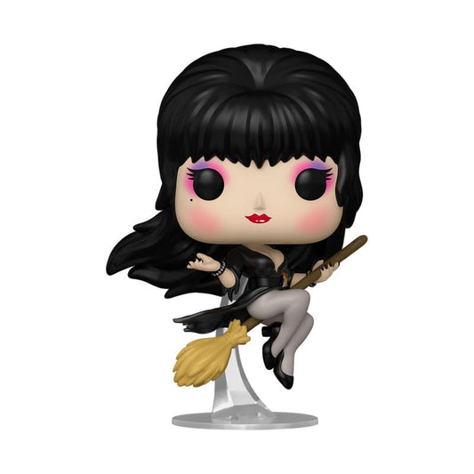 Elvira POP! Icons Vinyl Figur Elvira Broom 9 cm - Smalltinytoystore