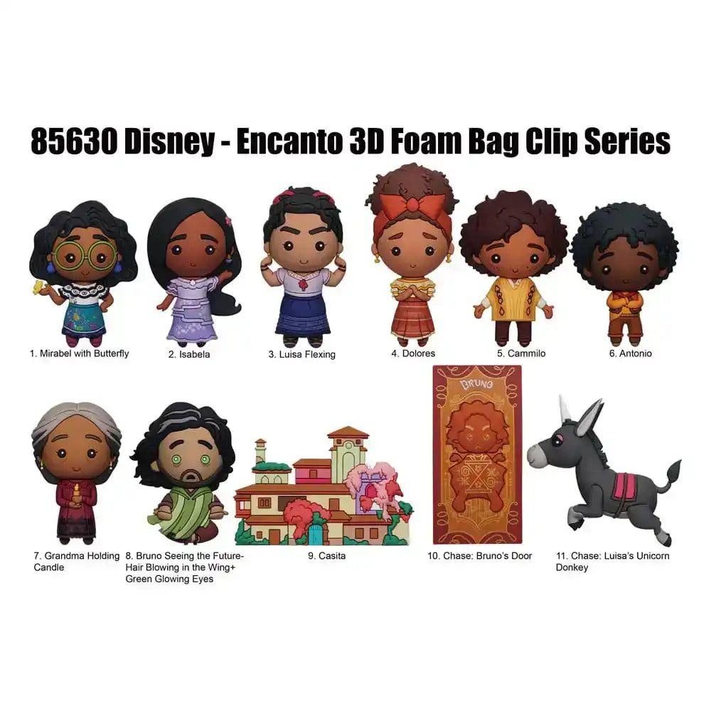 Encanto 3D PVC-Taschenanhänger Serie 52 Display  (24)