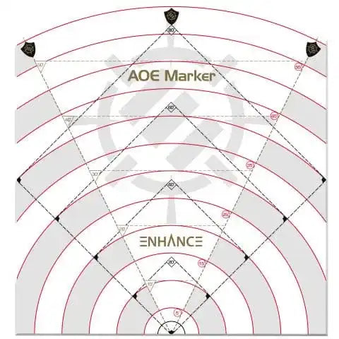 Enhance RPG Series 60ft Spell AoE Damage Template - Smalltinytoystore